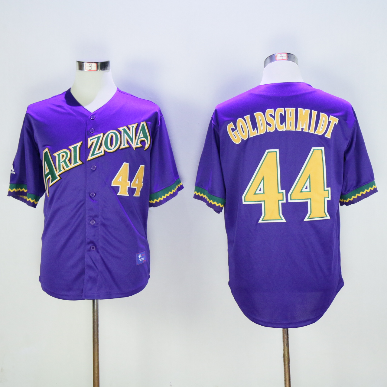 Men Arizona Diamondback #44 Goldschmidt Purple Throwback MLB Jerseys->arizona diamondback->MLB Jersey